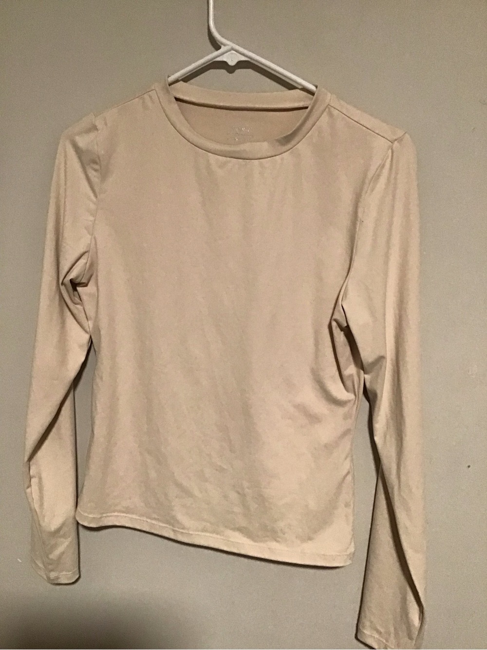 Women’s Long Sleeve Crewneck Tee - Cream